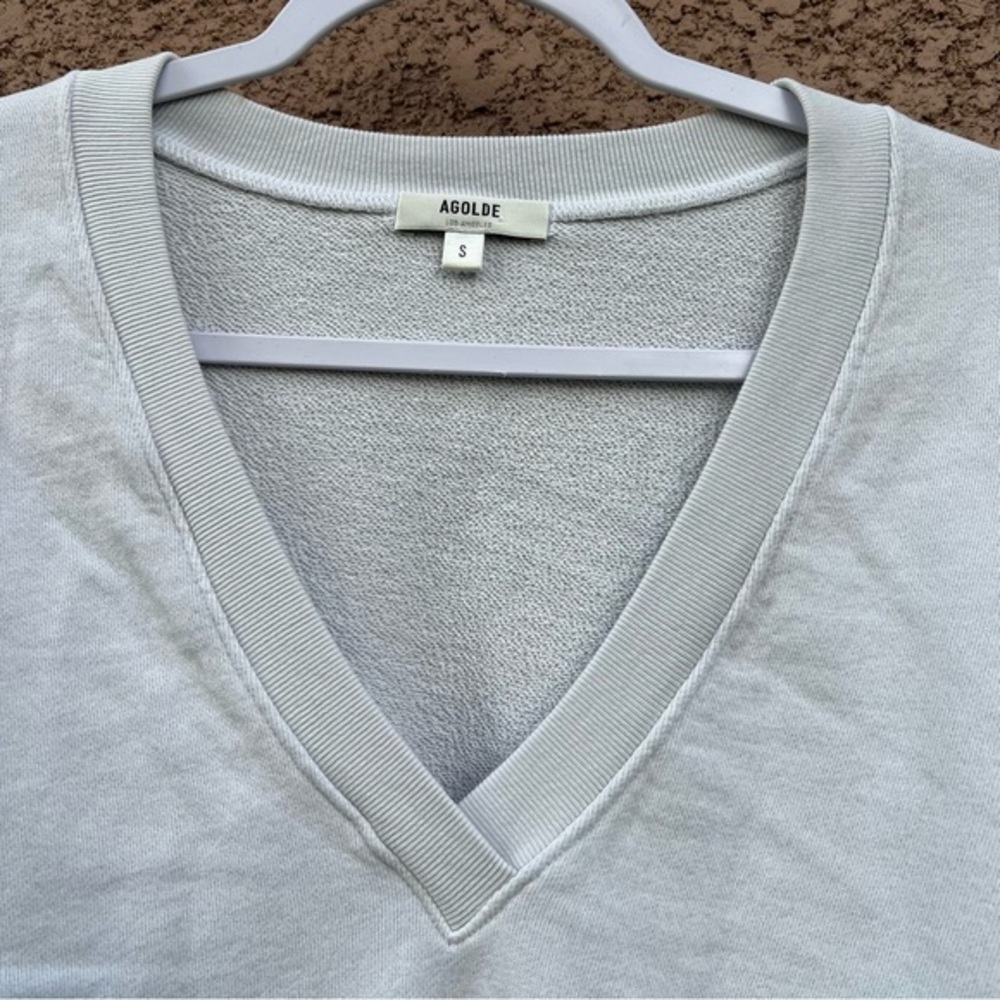 AGOLDE Oversized Sweater Womens S Long Sleeve V-necks - Picture 5 of 11
